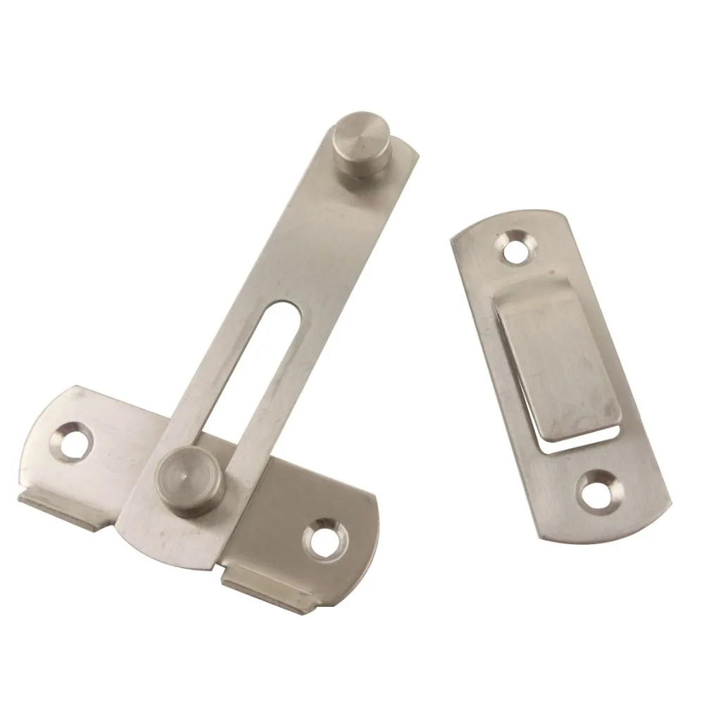 Дверная защелка из нержавеющей стали Противоугонный замок 70 мм длина 2 толщина