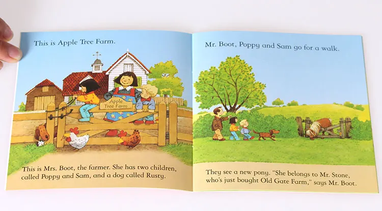 5 Книг 15x15 см Usborne Лучшие книги с картинками для детей Детская известная история английская сказочная серия фермерская история Детская английская книга