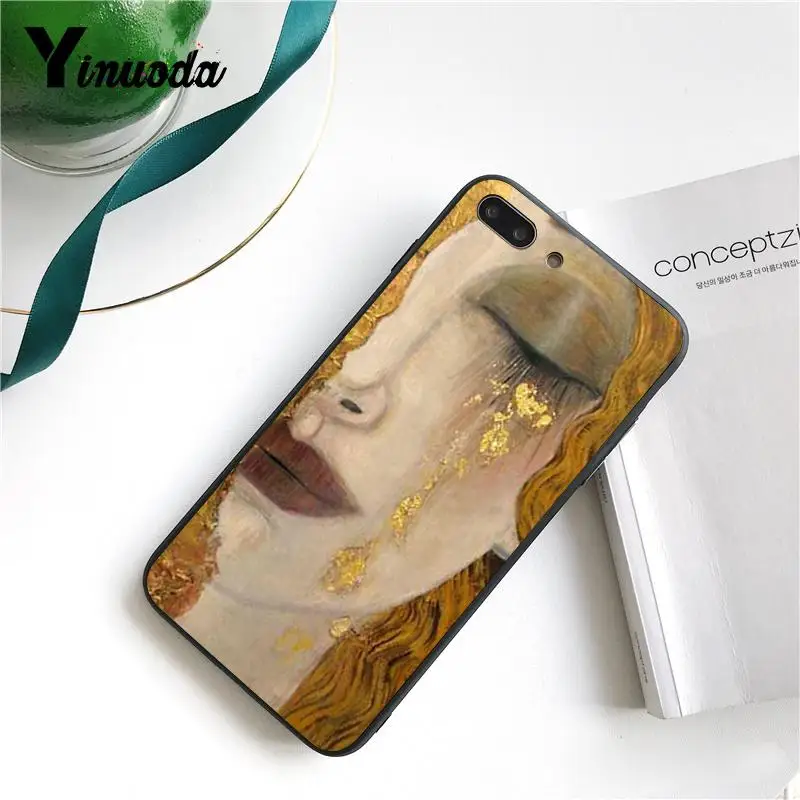 Yinuoda Gustav Klimt ТПУ черные аксессуары для телефонов Чехол iPhone 8 7 6 6S Plus X XS MAX 5 5S SE XR 10