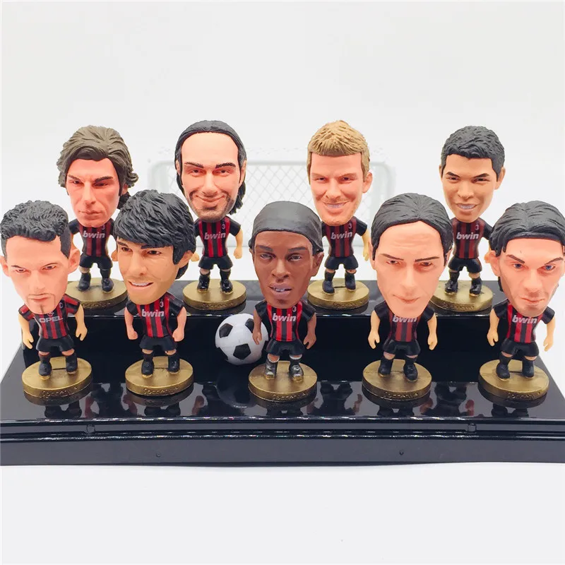 Soccerwe Мультфильм Футбол Звезда кукла MIL #80 # Ronaldinho статуэтки красные черные