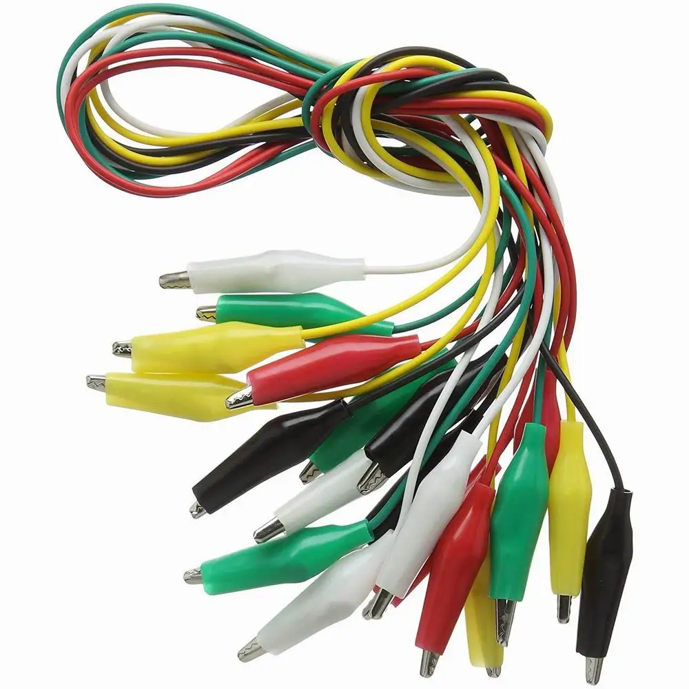 Новинка 10 шт./лот зажимы типа крокодил электрические испытательные выводы сделай