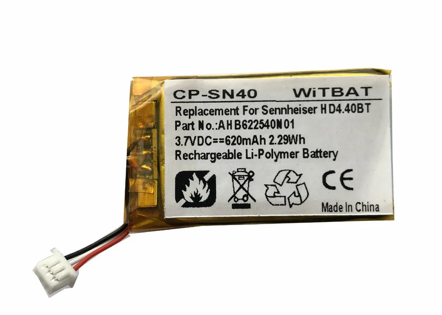 

620mAh Battery For Sennheiser HD4.40BT, AHB622540N1