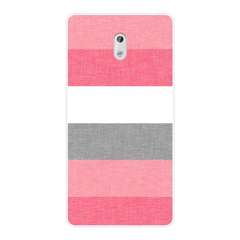 TPU Silicone Phone Case For Nokia 7 Plus X6 Blue White Black Stripes Pink Heart Soft Back Cover 8 6 5 3 2 1 | Мобильные телефоны и