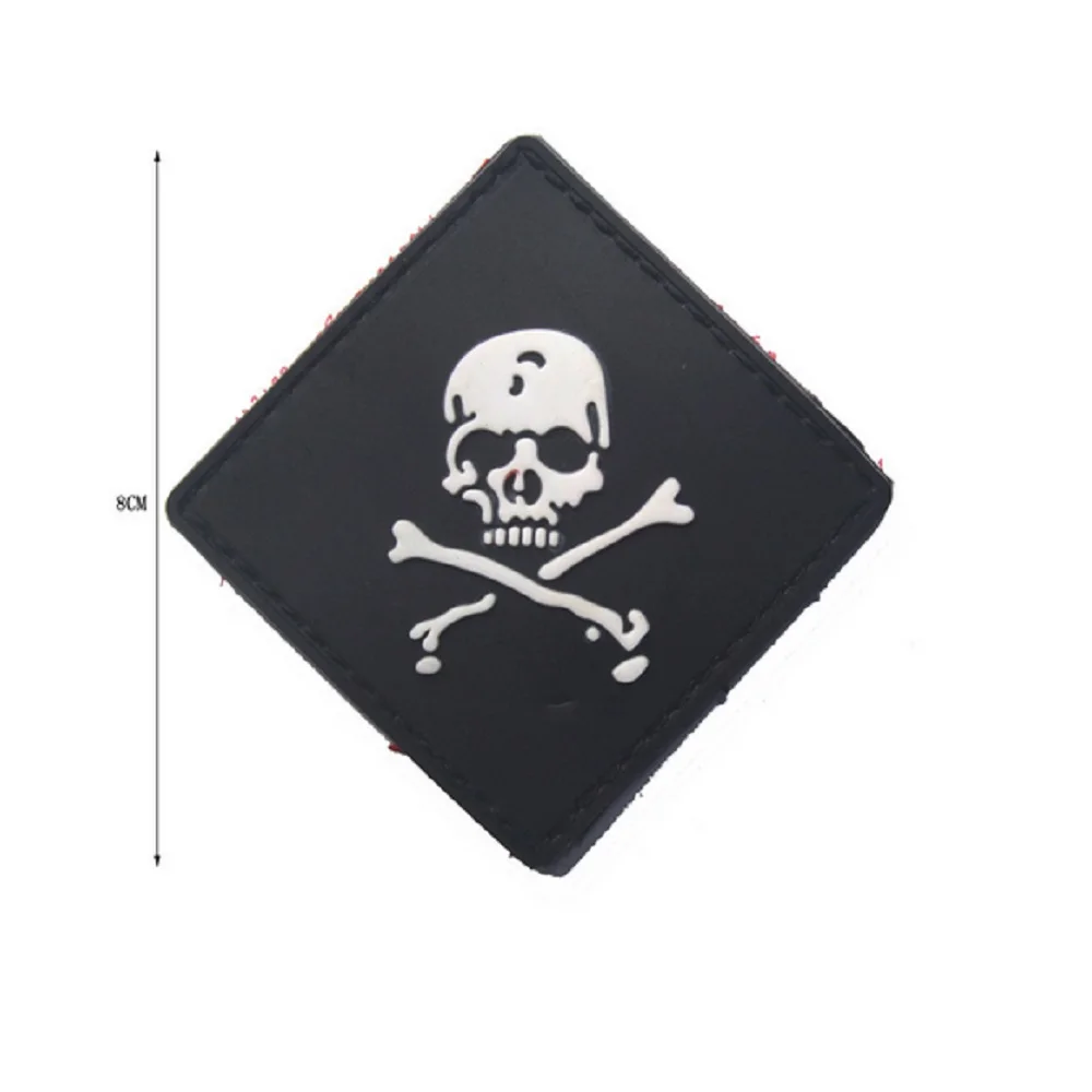 Резиновая нашивка в виде черепа нашивки скелета нарукавники одноразовая петля и