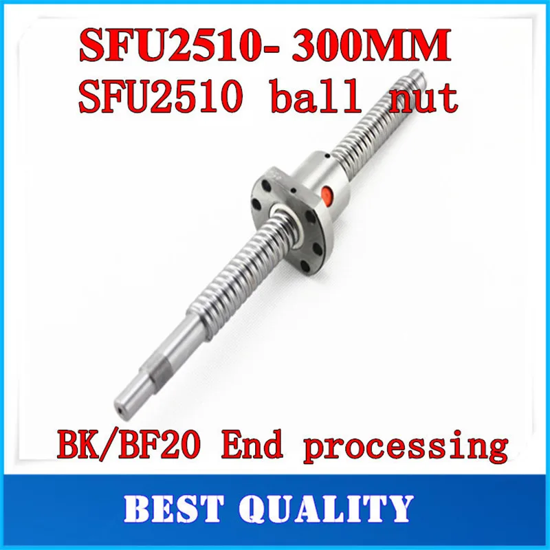 Шариковый винт C7 25 мм 2510 шариковый SFU2510 300 BK20 BF20 Концевая обработка один Фланец