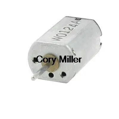 2-контактный разъем 3В 0.01A 1000 об/мин N20 DC мини-мотор для автомобиля с дистанционным