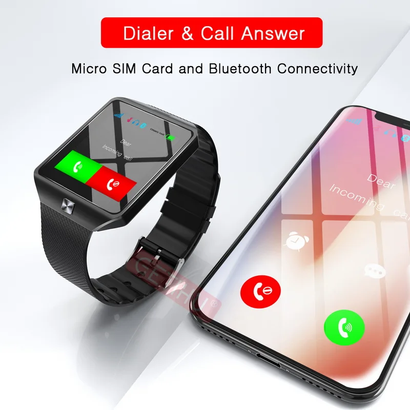 Timethinker Смарт-часы Цифровые Bluetooth SIM TF карта камера для Apple iPhone Samsung Android мобильный