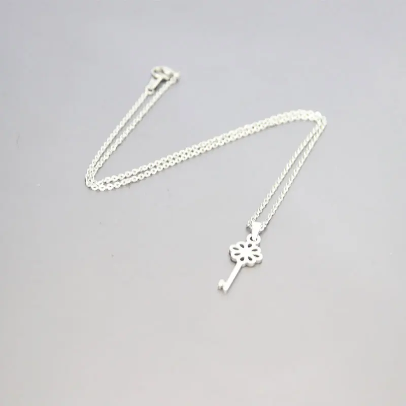 1 шт. Новое поступление ожерелье с милым ключом подвески из нержавеющей стали
