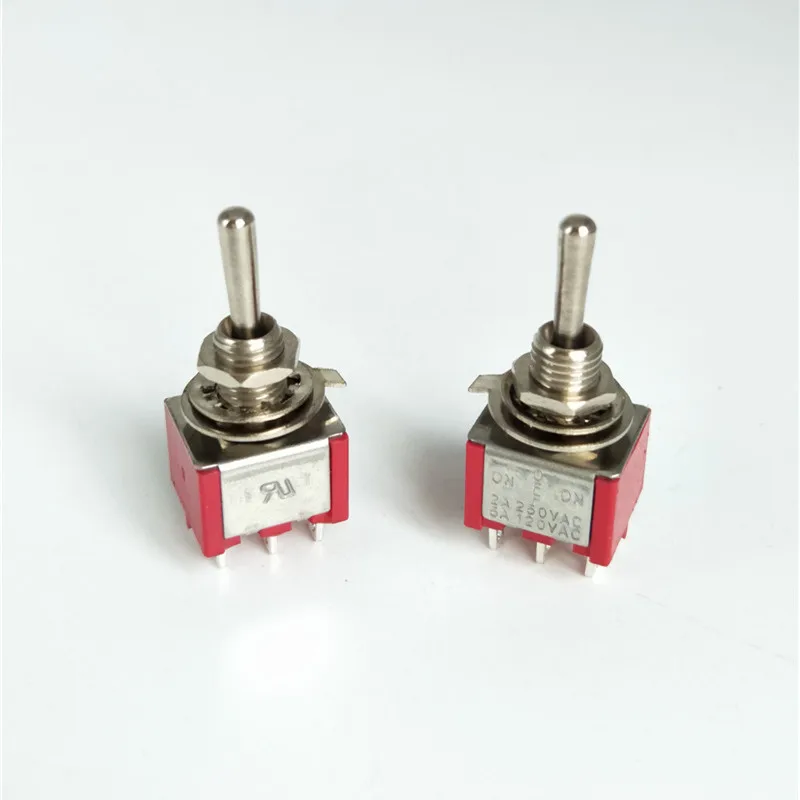 2 шт. моментальная перезагрузка Тип переключателя света тумблер ВКЛ. ВЫКЛ. 6