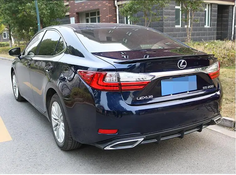 Для- LEXUS ES200 300 h 250 задний бампер диффузор защитные бамперы задняя надрезаемая подкладка, ABS Материал корпусный набор задний губ