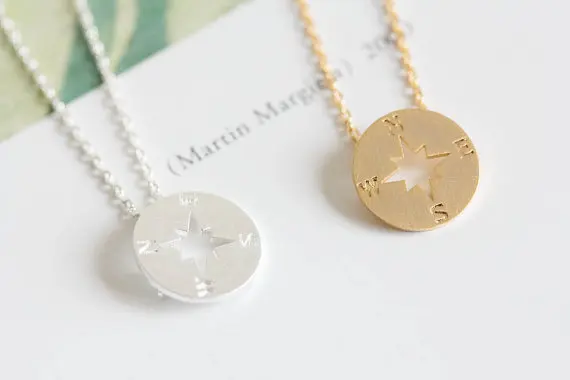 yiustar 2017 Popular Chokers Necklace Jewelry Simple Compass Pendant Necklaces for Women XL089 | Украшения и аксессуары