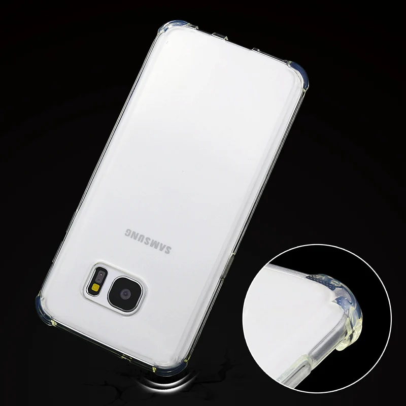 Чехол для samsung Galaxy S7 край силиконовые ультра тонкий мягкий прозрачный ТПУ телефон