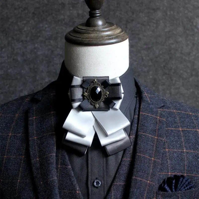 Алмазный галстук-бабочка для мужчин и женщин 2018 Британский широкий галстук