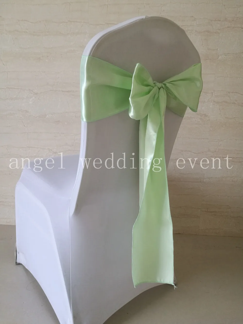 Оптовая 100 шт. Светло-Зеленый детские зеленый Атласная Председатель Пояса Луки