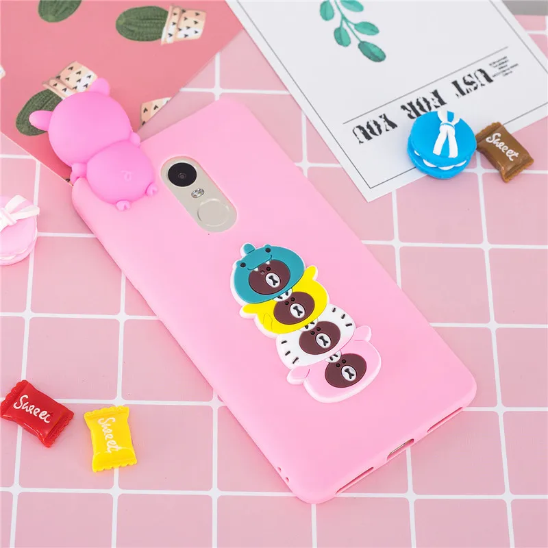 Для Xiaomi Redmi Note 4X чехол для Coque Xiomi Xiaomi Redmi Note 4 4X чехол 3D единорог панда кукла игрушка Мягкий силиконовый чехол для телефона