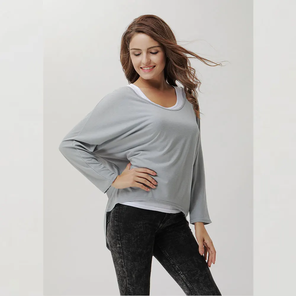 2019 Spring Womens Cotton Tee T Shirt Nine Quater Sleeve O-Neck T-shirts Tops Plus Large Size Female Tshirt 9 Colors New Arrival | Женская