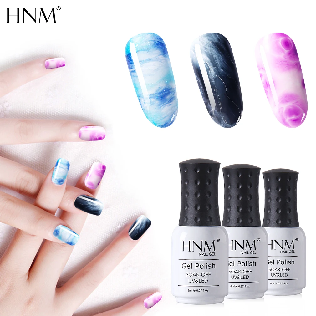 Прозрачный Цветущий гель HNM для рисования лак ногтей с эффектом цветущего цветка