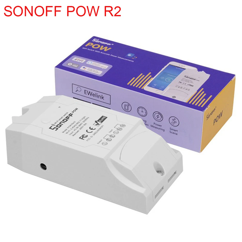 SONOFF POW R2 15A 3500 Вт Wifi переключатель контроллер в режиме реального времени