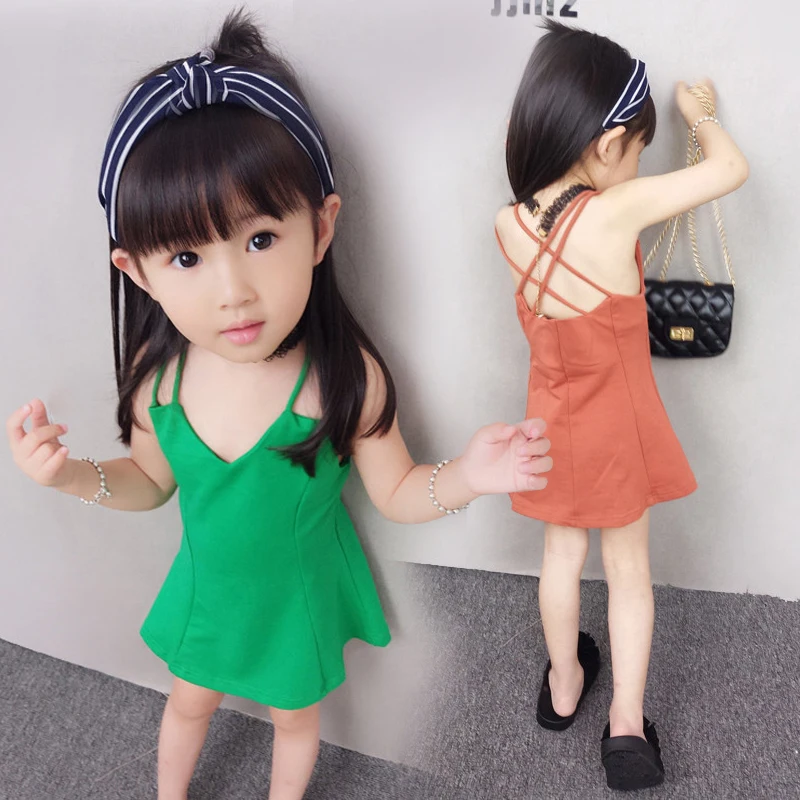 Мини-платье Детское летнее в Корейском стиле | Мать и ребенок