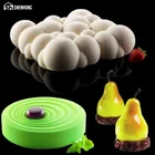 SHENHONG 3 шт. силиконовые 3D формы для торта, груша, облако, волны, сделай сам, форма для мусса, печенья, маффинов, форма для выпечки