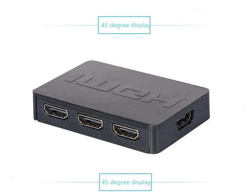 В продаже Портативный 3 Порты и разъёмы Цифровой HDMI кабель коммутатор