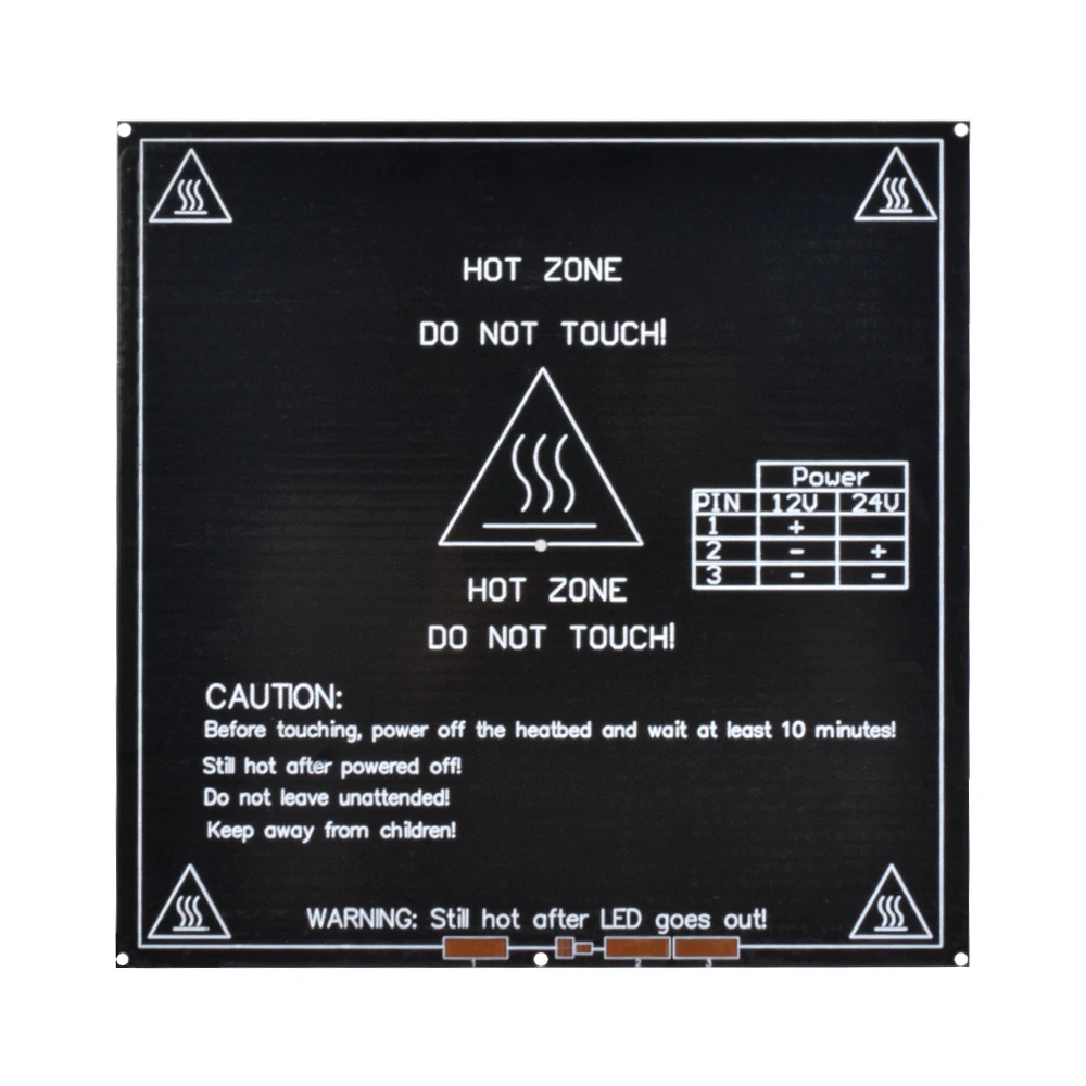 BIQU MK2B 214*214*1 6 мм Тепловая кровать PCB FR4 как MK2A с 100NTC кабель термистора для 3d