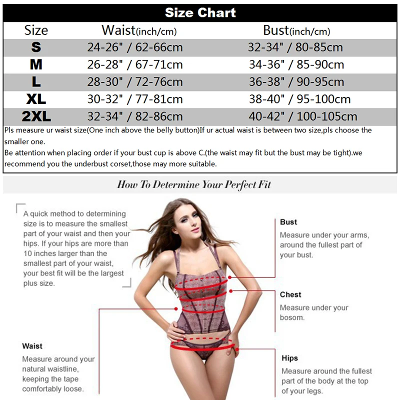 

Women Steampunk Gothic Retro Waist Trainer Corset Top Zipper Overbust Corset Lace up Waist Cinchers Burlesque Corsets Bustiers