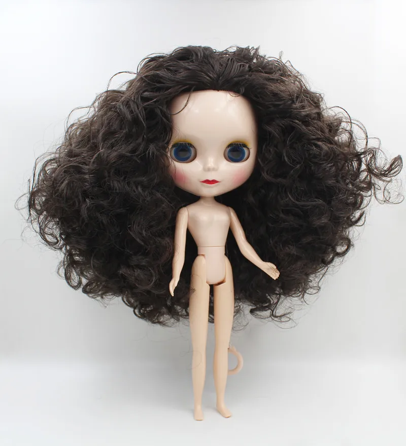 Blygirl, Blyth куклы, черные кудрявые волосы, 19 и 7 суставов новые куклы, нормальная раковина, 1/6 куклы, обнаженные куклы - Цвет: Doll 1