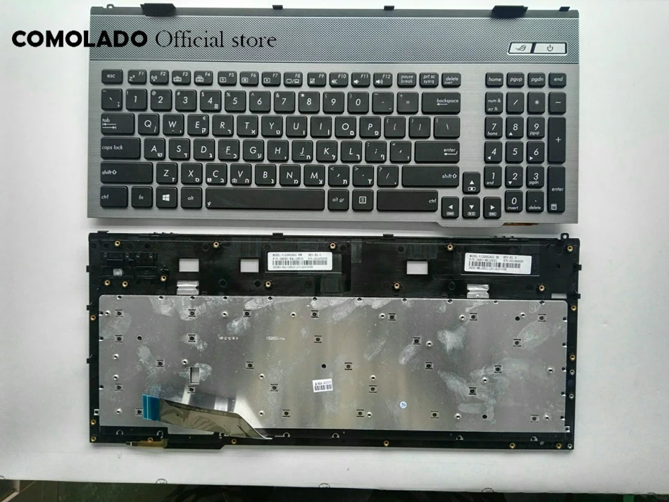 Новая клавиатура HB Иврит для ASUS G55 G55V G55VM G55VW с рамкой решетки раскладная