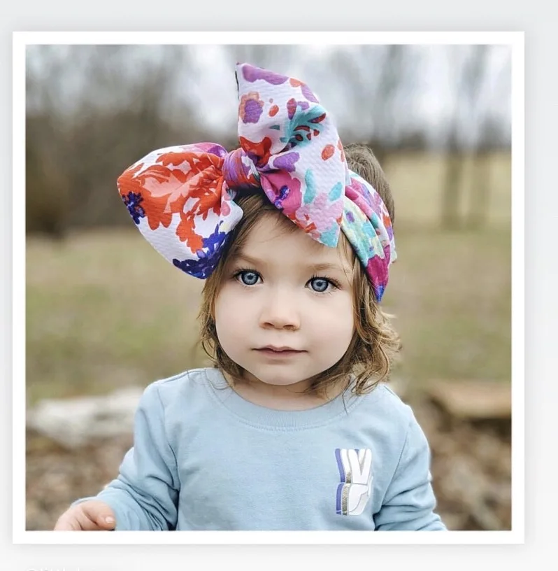 Baby Girl Headbands with Bows Bandeau Bebe Fille Headwrap Bow Hair Accessories for Girls Headwraps Turban Headband | Детская одежда и