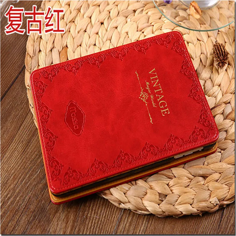 Оригинальный корейский Роскошный Ретро Кожаный чехол mosso с цветами по краям для