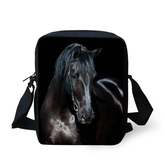 Z3254E FORUDESIGNS/Crazy Horse печати 3 шт./компл. школьный рюкзак для мальчиков и девочек свитер с воротником ортопедии рюкзак Mochilas Mujer - Цвет: Z3254E