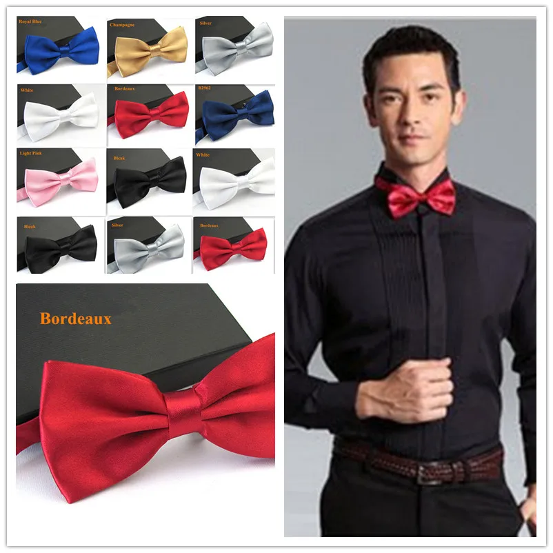 

Bowtie Men Formal Necktie Boy Men's Business Wedding Bow Tie Male Dress Shirt Krawatte Legame New Year Gift Dorpship Hot Sale