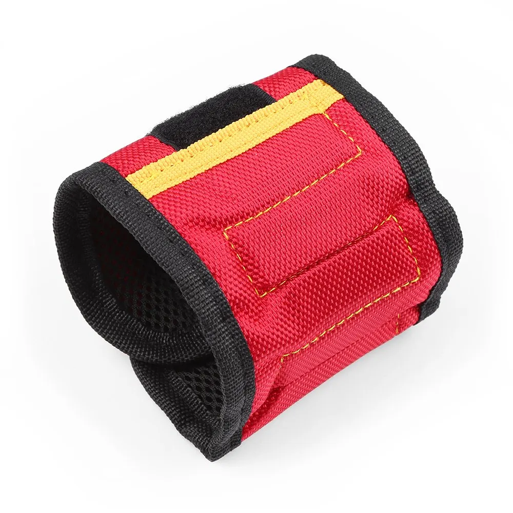 Magnetic Wristband Small Parts Adsorption Tool Bag Electrician Wrist Belt Screws Nails Drill Bits Holder Tools organizer | Инструменты