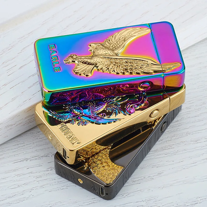Импульсная дуговая Зажигалка USB перезаряжаемая Креативный дизайн электрическая