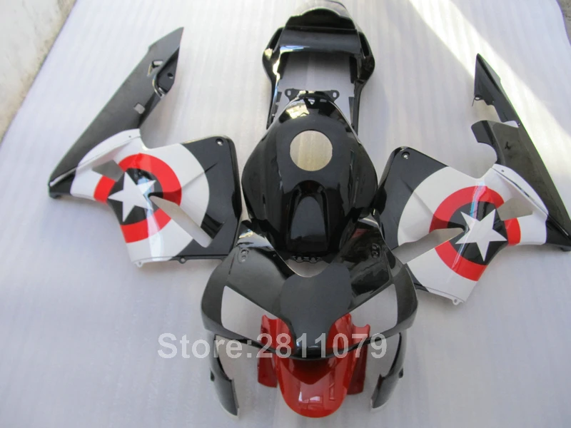 Литье под давлением горячая Распродажа обтекатель комплект для Honda CBR600RR 03 04 белый