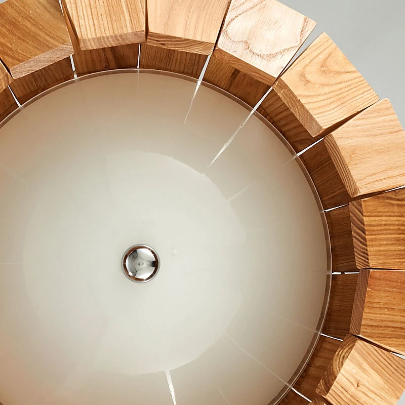 GZMJ кантри круглые деревянные подвесные лампы для столовой Led подвесной