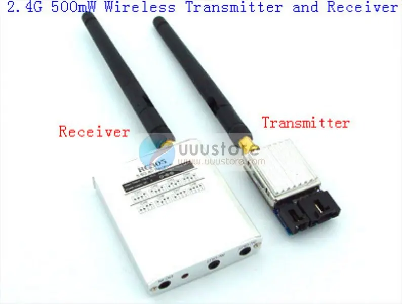 

2.4G 500mW Video AV Audio Video Wireless Transmitter and Receiver 8CH Kits
