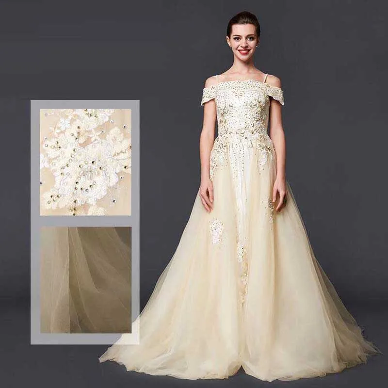 Вечернее Платье Длиной Boat Neck Аппликации Бисером Спагетти Ремень Пром халат де