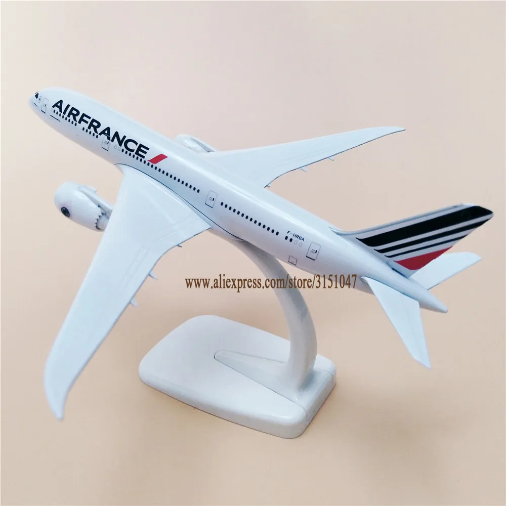 20 см сплав металла воздуха Франция B787 авиалиний самолет модель Франция Air Boeing 787 Airways модель самолета подарки для детей