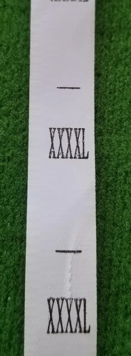 XXXXL-Cloth 200 шт полиэфирные тканевые этикетки и бирки для одежды сумки обувь аксессуары PPO мешок M S L XL XXL XXXL XXXXL 4XL 5XL P GG - Цвет: XXXXL-Cloth