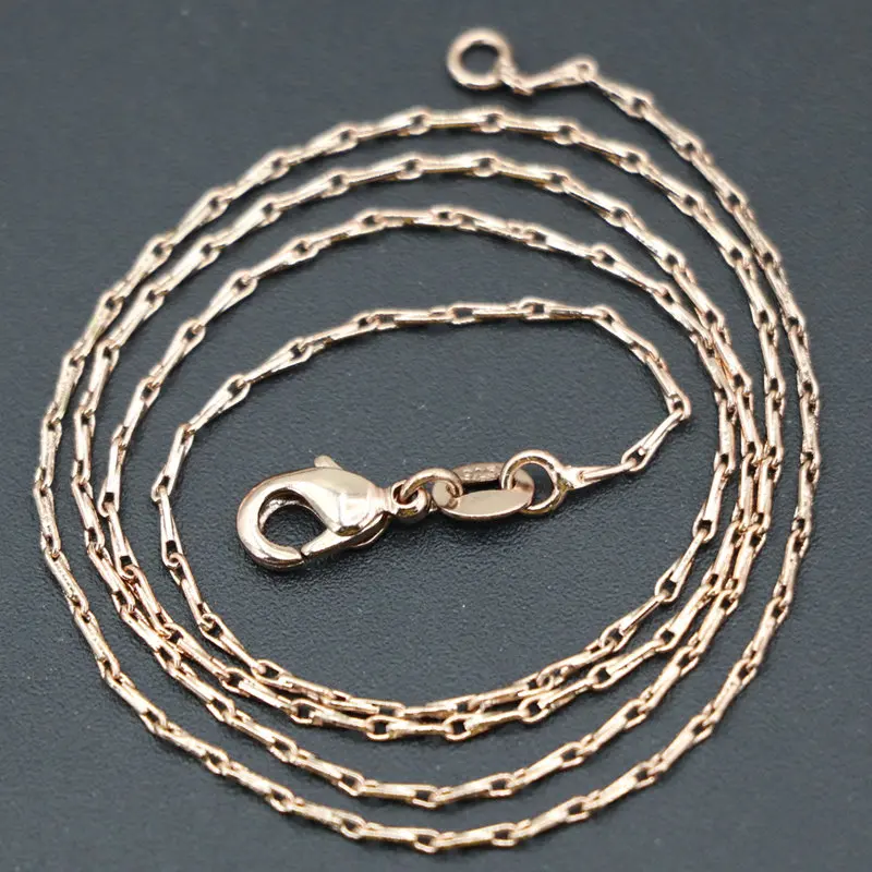 Новинка ссылка Цепи для Для женщин 1 мм Медь Нержавеющая сталь колье Цепочки и