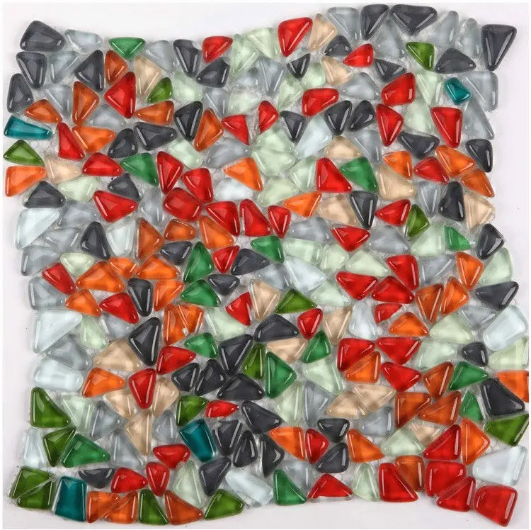 Бесплатная мозаичная плитка из смешанного стекла настенная для ванной лестницы