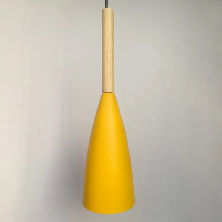 wood yellow Винтаж был свет искусства столовая современных висит лампа E27 Nordic кулон огней для гостиной ресторана, бар кухня подвесные светильники скандинавский светильник на кухню - Цвет корпуса: wood yellow