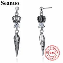 Seanuo Для женщин длинные Корона Серьги Классический 100%