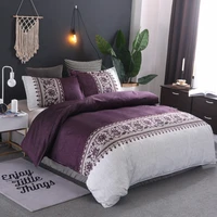 purple luxury duvet cover bed linen adult kids soft bedding set single full double queen king big size quilt comforter case14