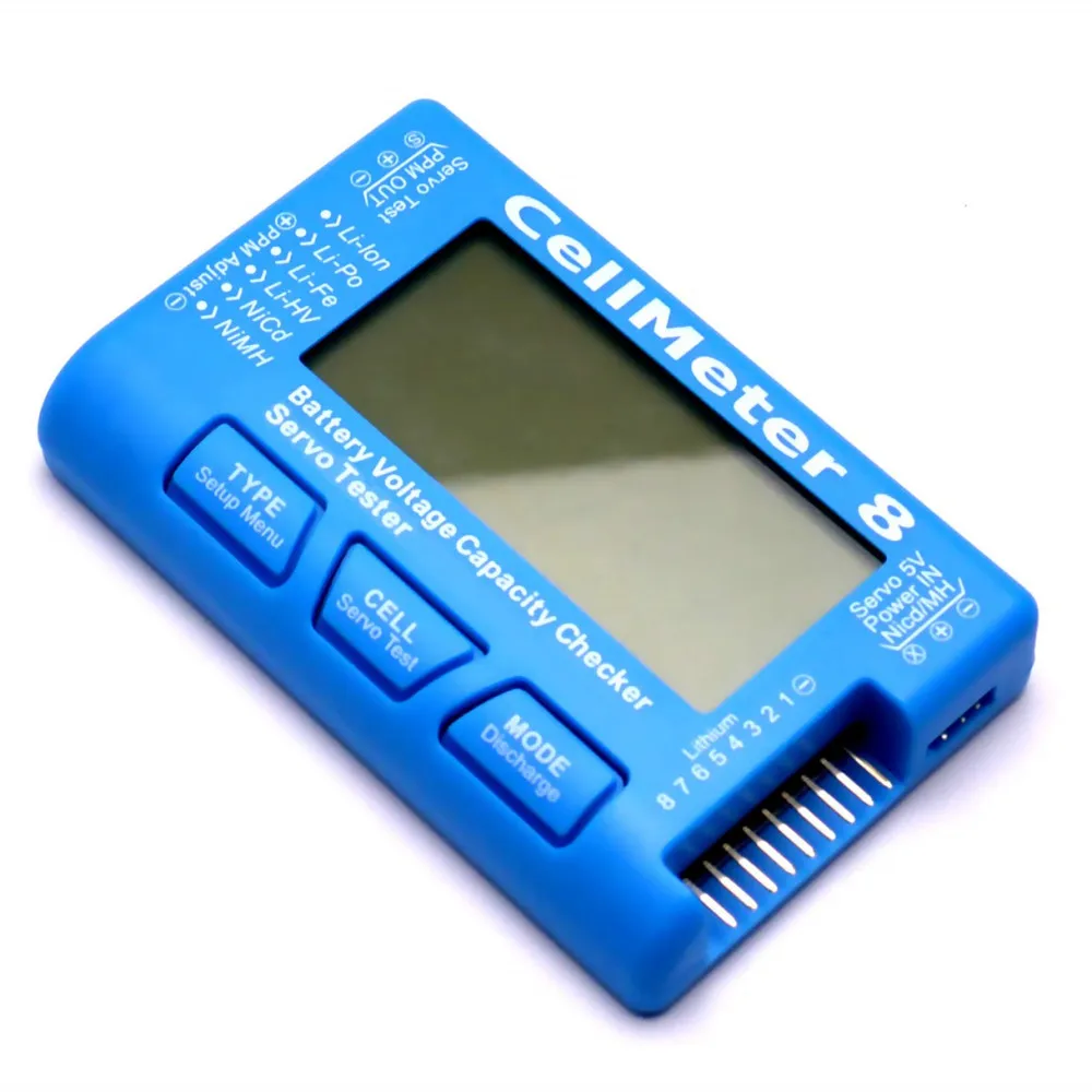 ЖК-дисплей цифровой аккумулятор Емкость Checker CellMeter RC CellMeter8 2-8S 4-8S Servo LiPo Li-lon NiMH тестер батареи RC CellMeter7