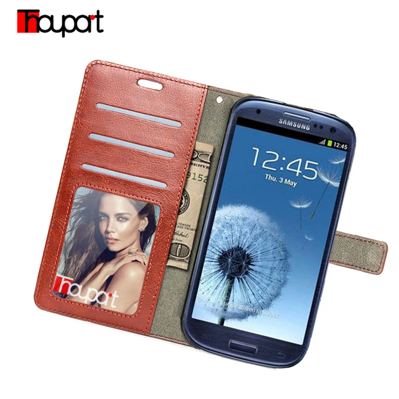 Кожаный чехол для Samsung Galaxy S3 I9300 подставка Ретро флип телефона кошелек с рамкой