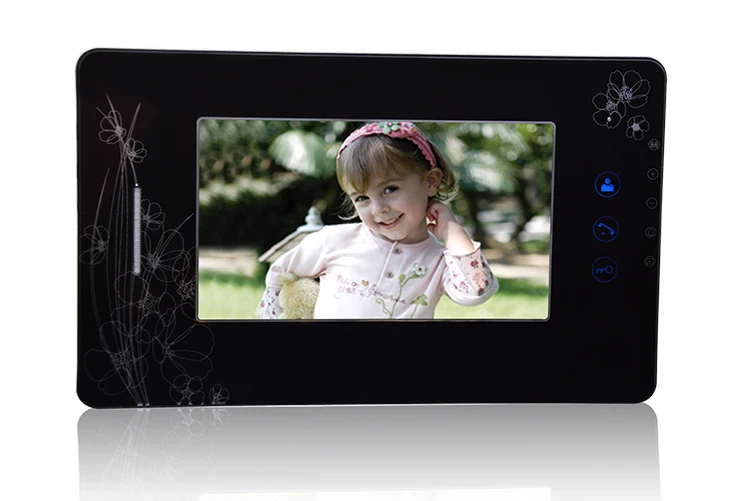7 дюймовый цветной TFT монитор 600TVL видеодомофон|video door phone|door phonedoor video phone |
