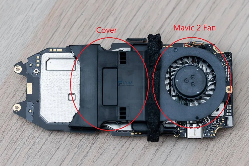 Оригинальная деталь DJI Mavic 2 Pro/Zoom вентилятор/радиатор ветрозащитная крышка